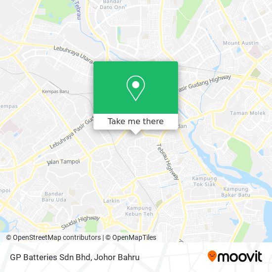 GP Batteries Sdn Bhd map