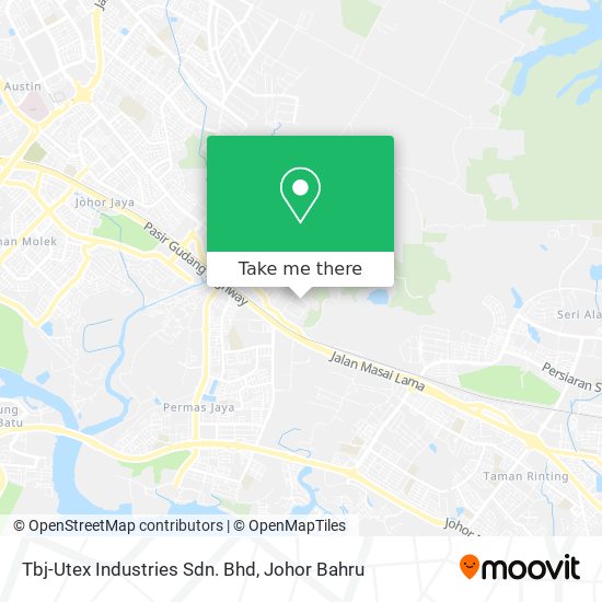 Tbj-Utex Industries Sdn. Bhd map