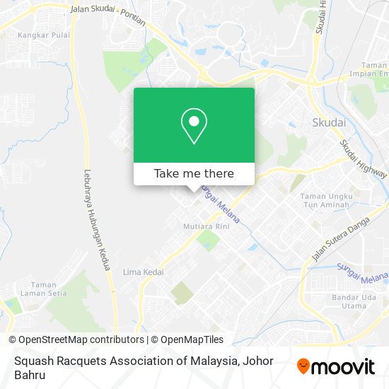 Squash Racquets Association of Malaysia map