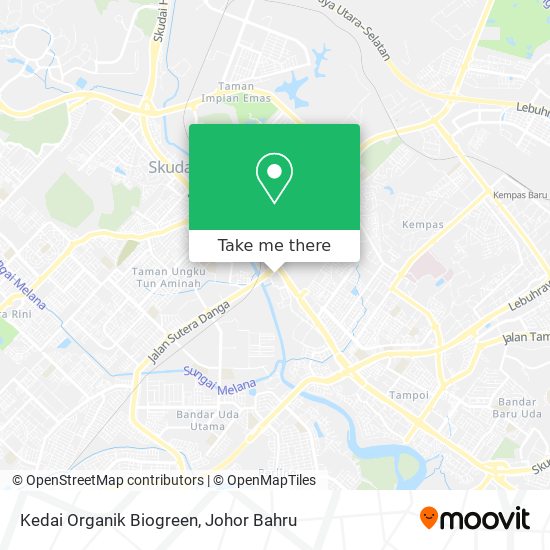 Kedai Organik Biogreen map