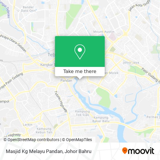 Masjid Kg Melayu Pandan map