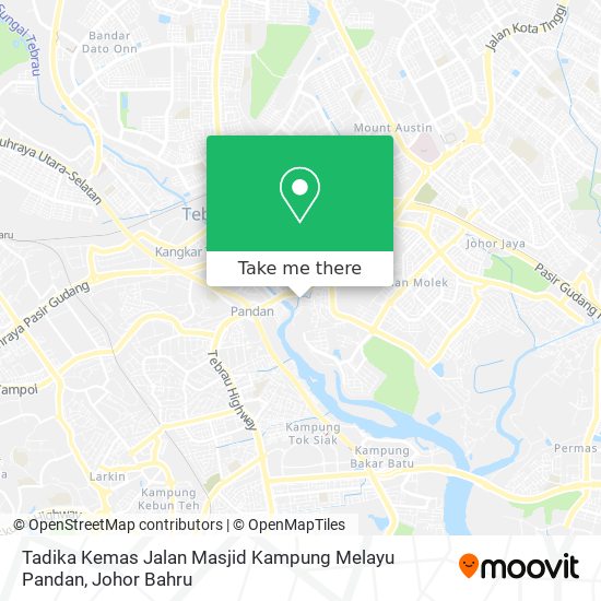 Tadika Kemas Jalan Masjid Kampung Melayu Pandan map