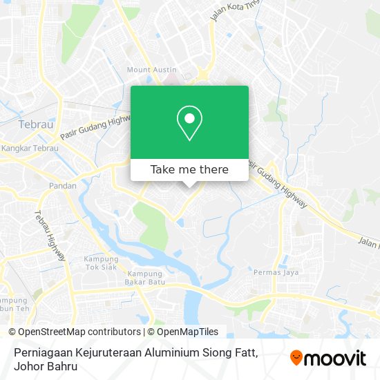 Perniagaan Kejuruteraan Aluminium Siong Fatt map