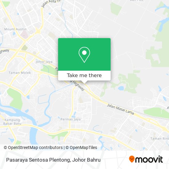 Pasaraya Sentosa Plentong map