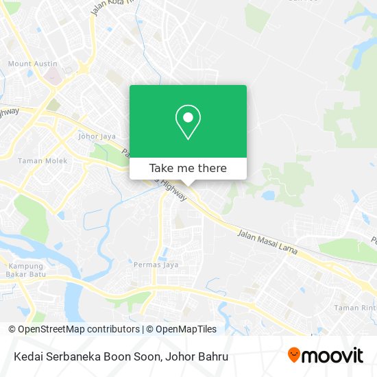 Kedai Serbaneka Boon Soon map