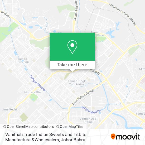 Vanithah Trade Indian Sweets and Titbits Manufacture &Wholesalers map