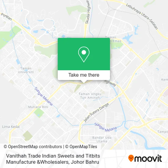 Vanithah Trade Indian Sweets and Titbits Manufacture &Wholesalers map