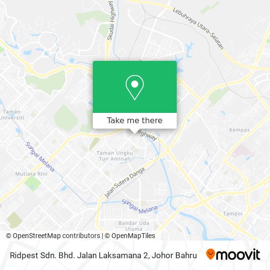Ridpest Sdn. Bhd. Jalan Laksamana 2 map