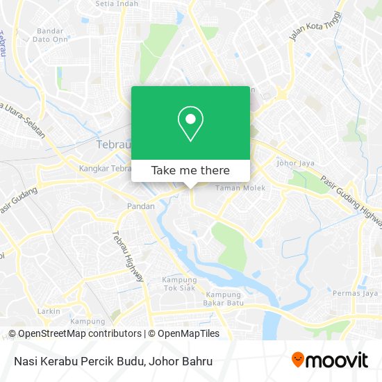 Nasi Kerabu Percik Budu map
