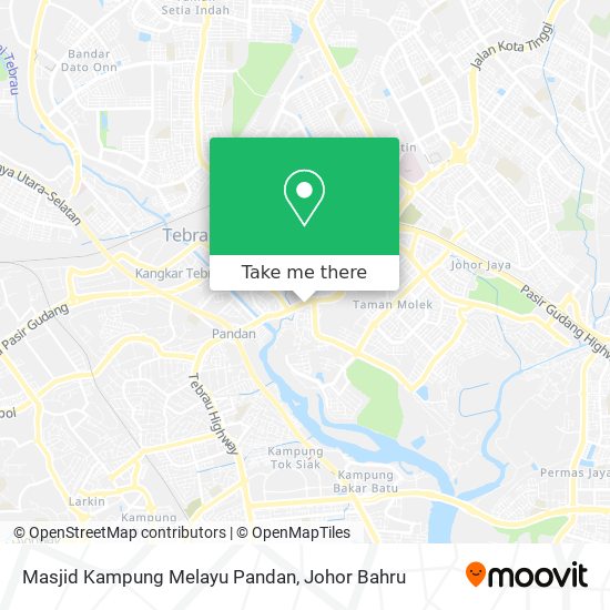 Masjid Kampung Melayu Pandan map