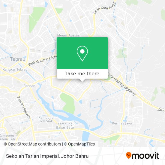 Sekolah Tarian Imperial map