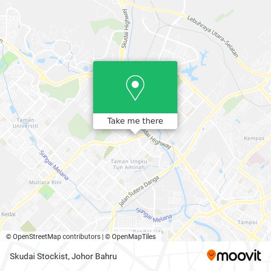 Skudai Stockist map