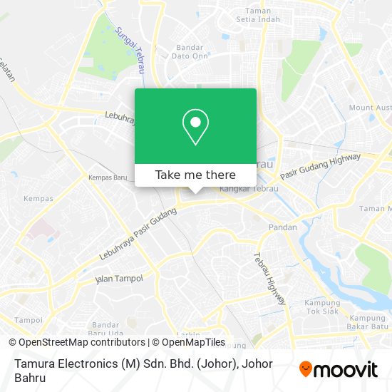 Tamura Electronics (M) Sdn. Bhd. (Johor) map