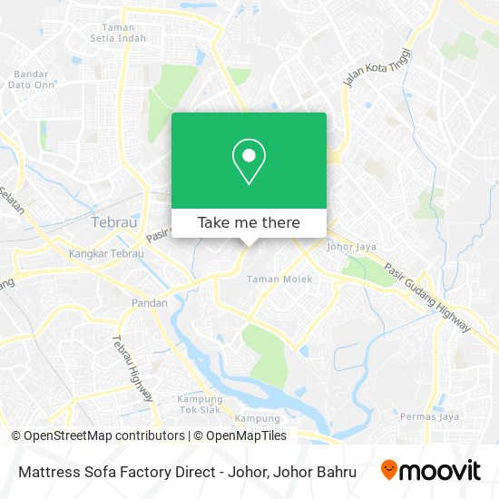 Mattress Sofa Factory Direct - Johor map
