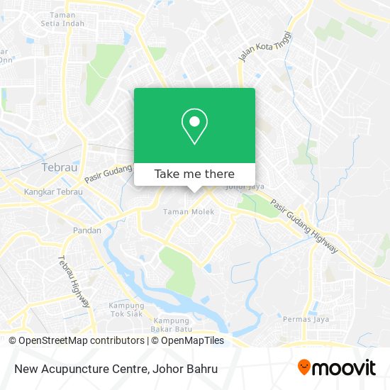 New Acupuncture Centre map