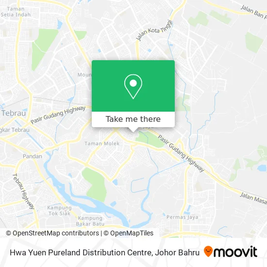 Hwa Yuen Pureland Distribution Centre map