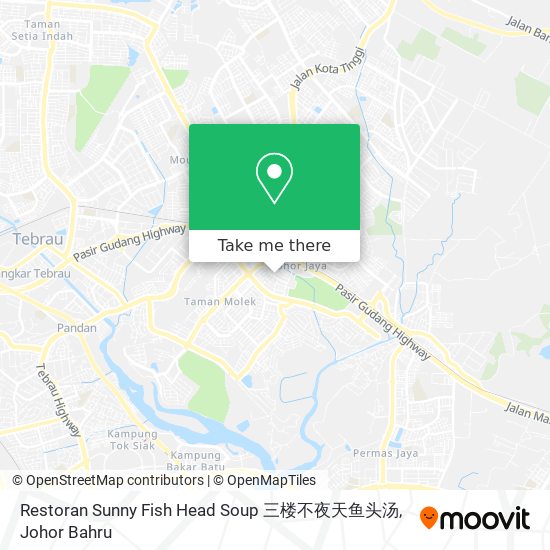 Restoran Sunny Fish Head Soup 三楼不夜天鱼头汤 map