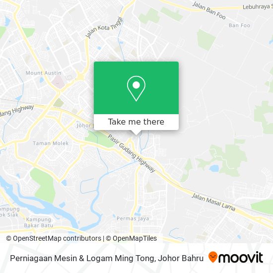 Perniagaan Mesin & Logam Ming Tong map