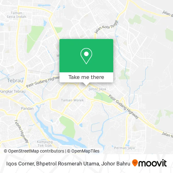 Iqos Corner, Bhpetrol Rosmerah Utama map