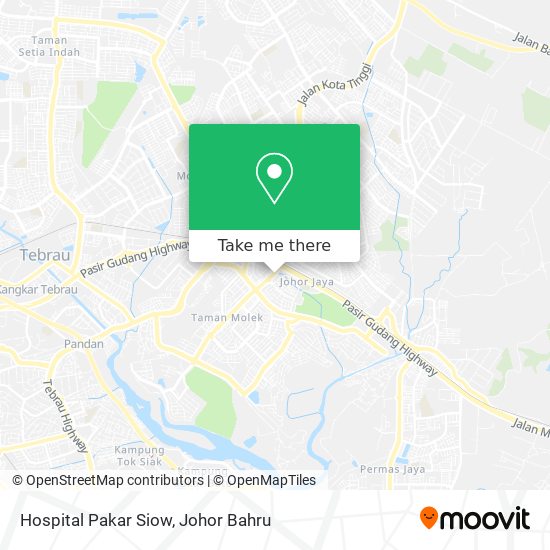 Hospital Pakar Siow map