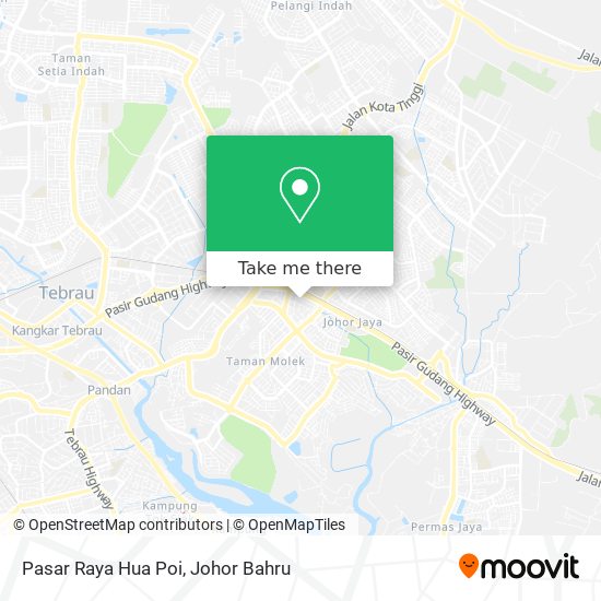 Pasar Raya Hua Poi map