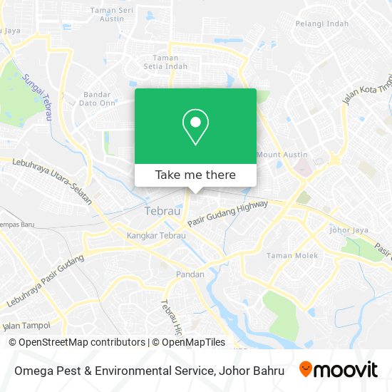 Omega Pest & Environmental Service map