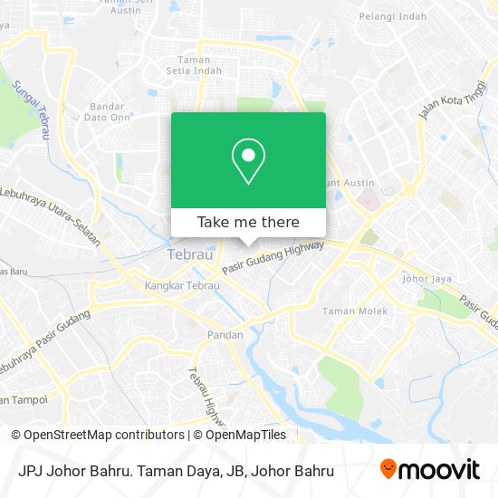 JPJ Johor Bahru. Taman Daya, JB map