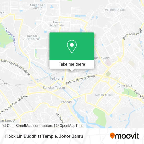 Hock Lin Buddhist Temple map