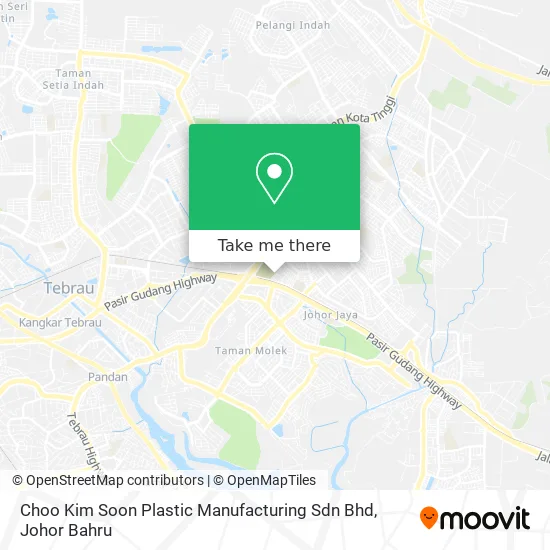 Choo Kim Soon Plastic Manufacturing Sdn Bhd map
