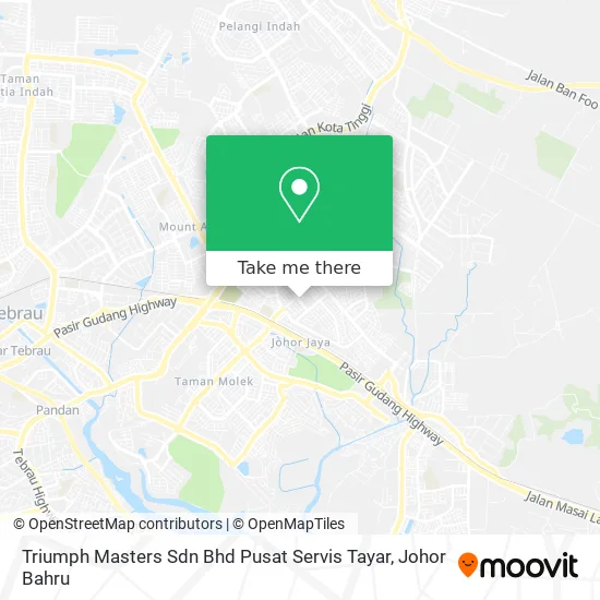 Triumph Masters Sdn Bhd Pusat Servis Tayar map
