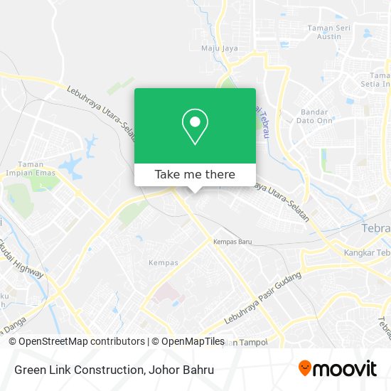Green Link Construction map