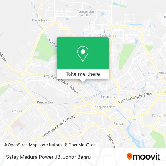 Satay Madura Power JB map