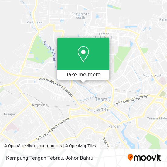 Kampung Tengah Tebrau map