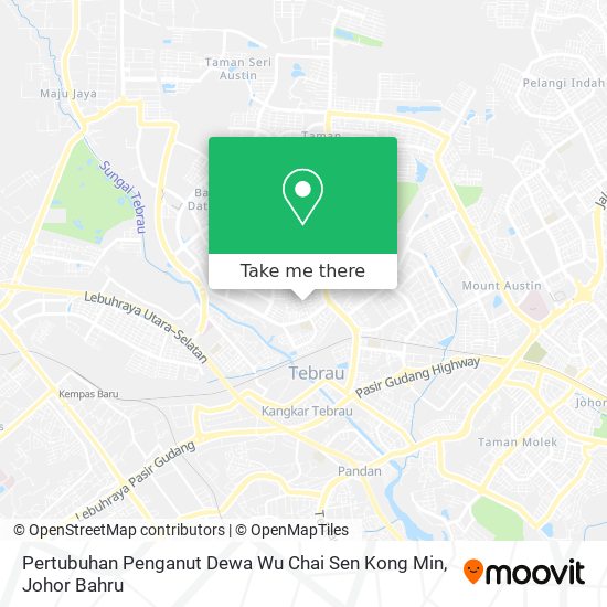 Pertubuhan Penganut Dewa Wu Chai Sen Kong Min map