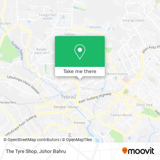 The Tyre Shop map