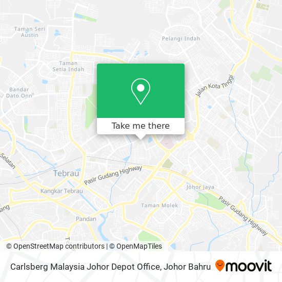 Carlsberg Malaysia Johor Depot Office map