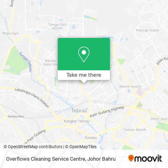 Overflows Cleaning Service Centre map