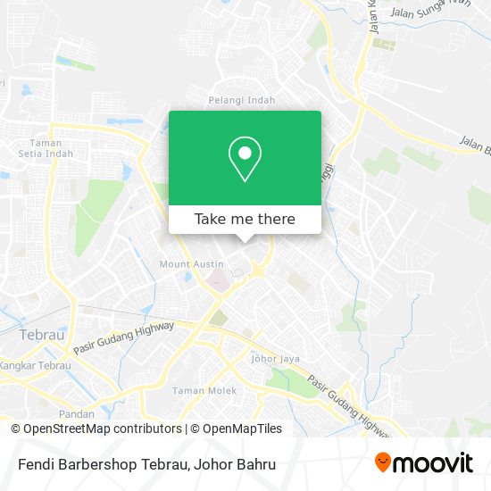 Fendi Barbershop Tebrau map