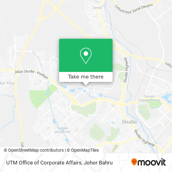 UTM Office of Corporate Affairs map