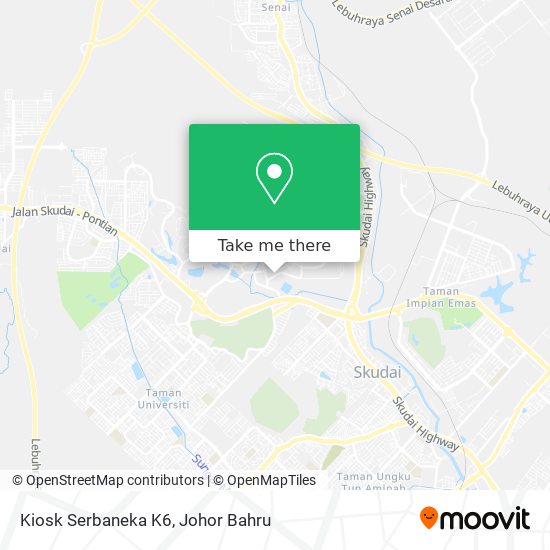 Kiosk Serbaneka K6 map