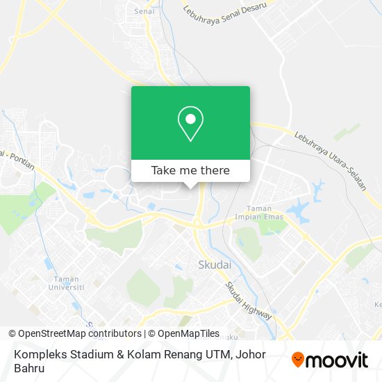 Kompleks Stadium & Kolam Renang UTM map