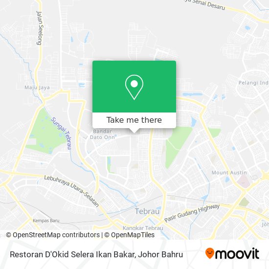 Restoran D'Okid Selera Ikan Bakar map