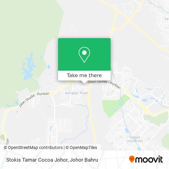 Stokis Tamar Cocoa Johor map
