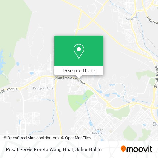 Pusat Servis Kereta Wang Huat map