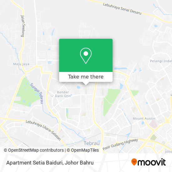 Apartment Setia Baiduri map