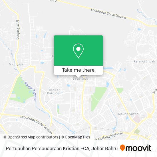 Pertubuhan Persaudaraan Kristian FCA map