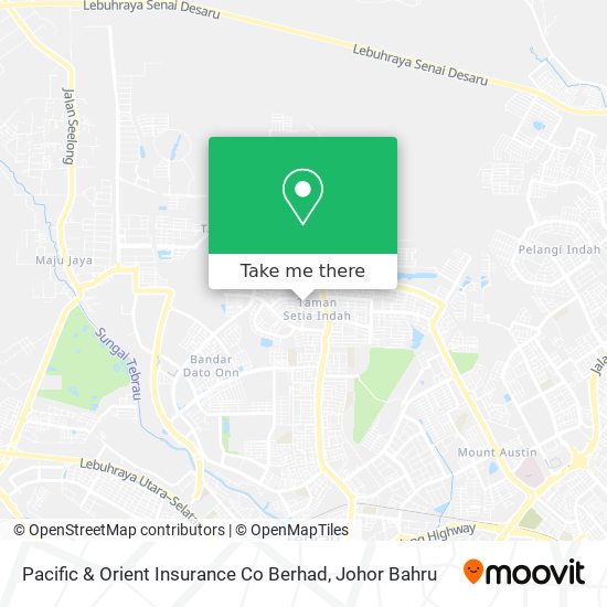 Pacific & Orient Insurance Co Berhad map