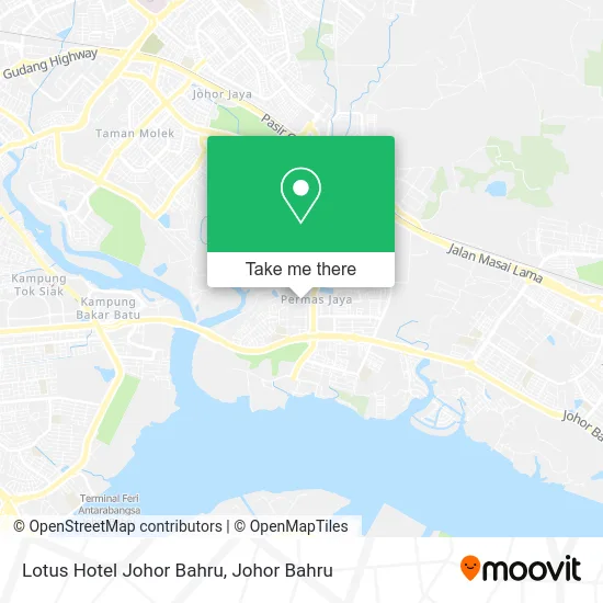 Lotus Hotel Johor Bahru map