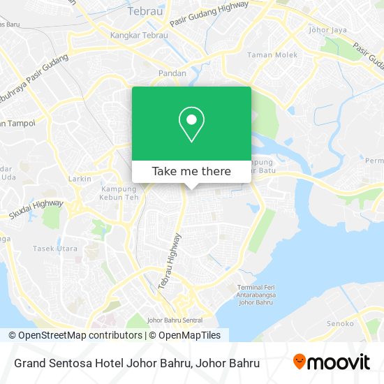 Grand Sentosa Hotel Johor Bahru map