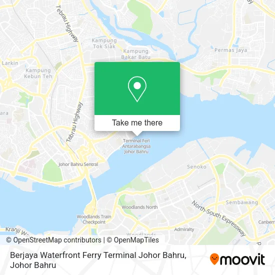 Berjaya Waterfront Ferry Terminal Johor Bahru map